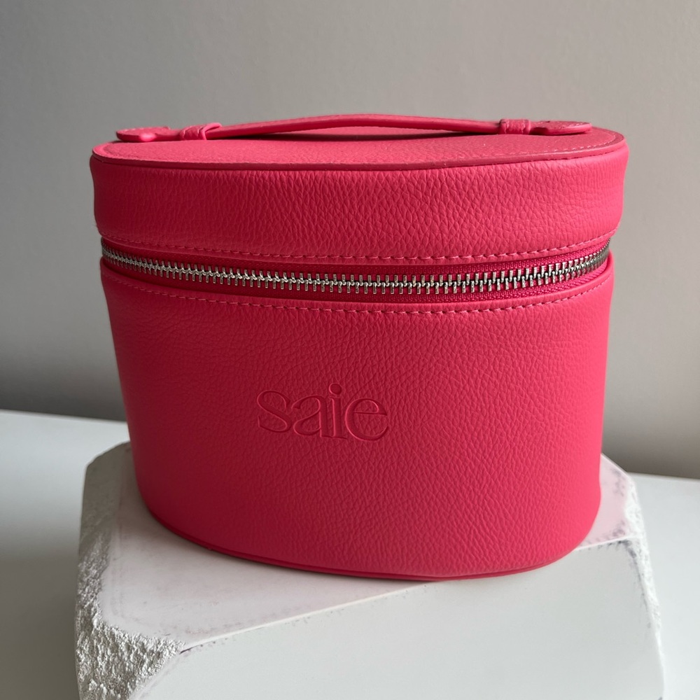 Limited Edition Saie Beauty Mini Pink Makeup Case